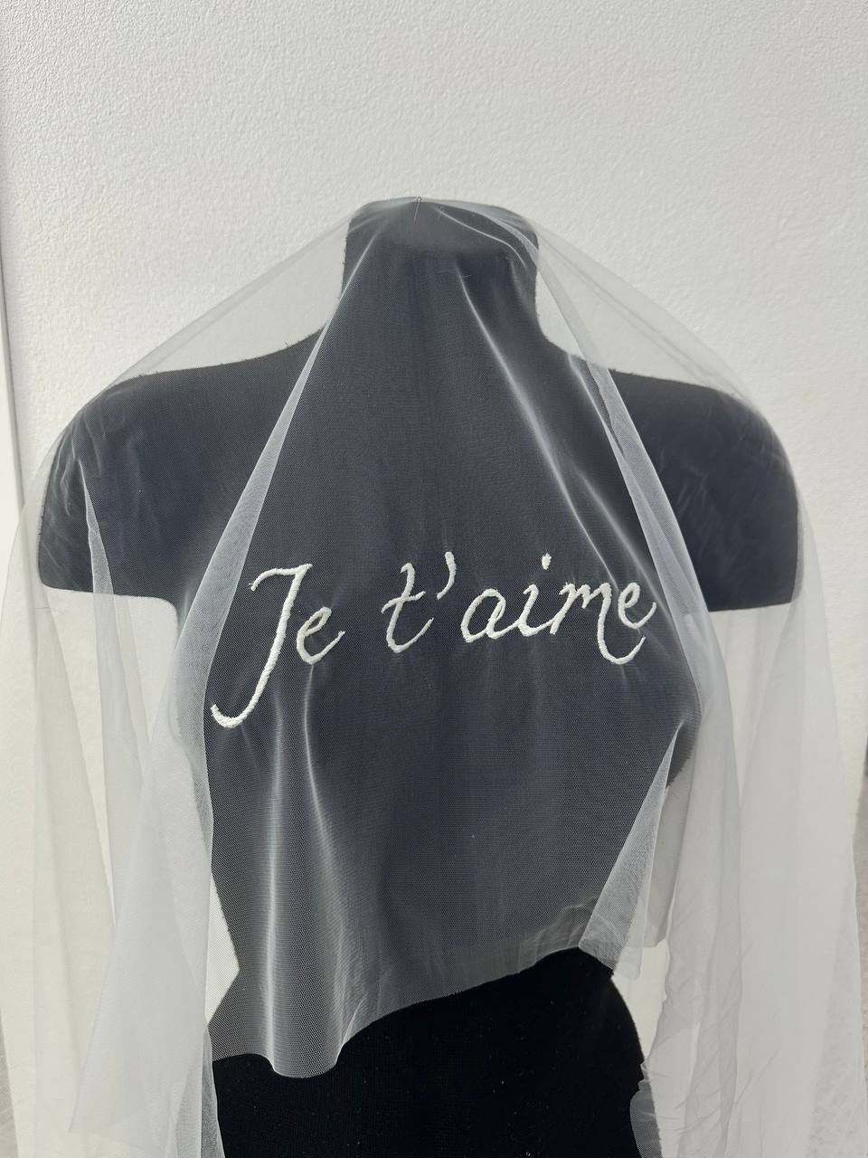 Voile de Mariée avec Broderie Personnalisée