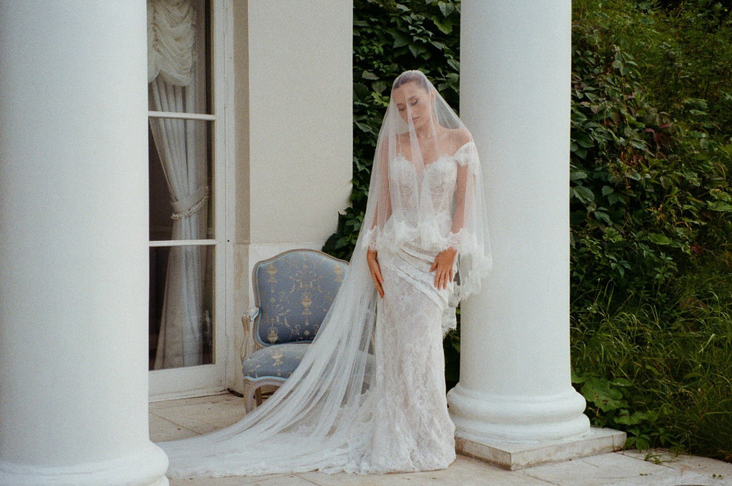 Voile de Mariée Double en Dentelle