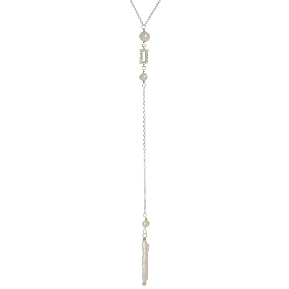 Collier de Dos "High Art" : le Collier de Mariage Avec Perles et Cristal par Excellence.