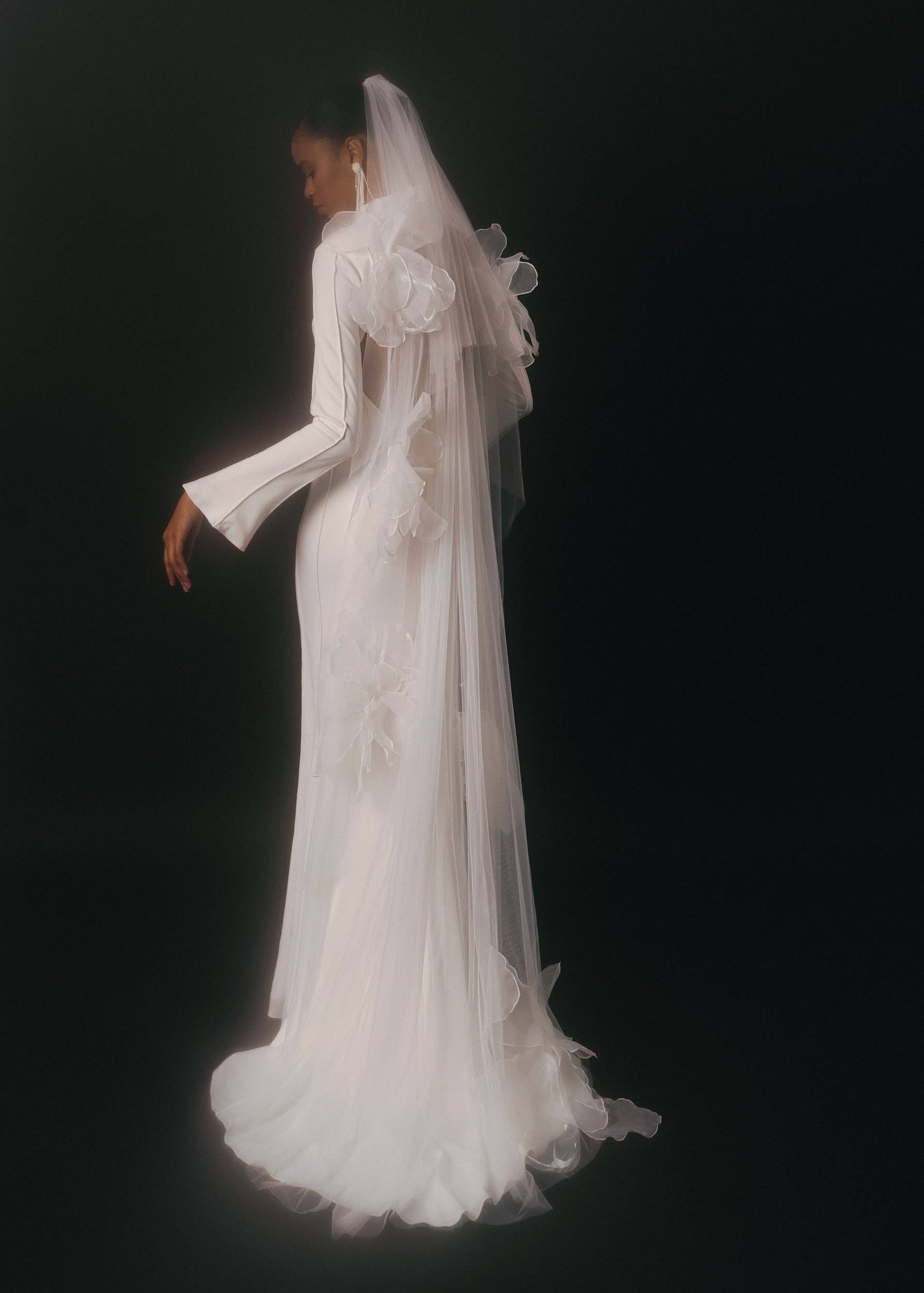 Voile de Mariée à Grandes Fleurs : le Voile Tendance par Excellence.