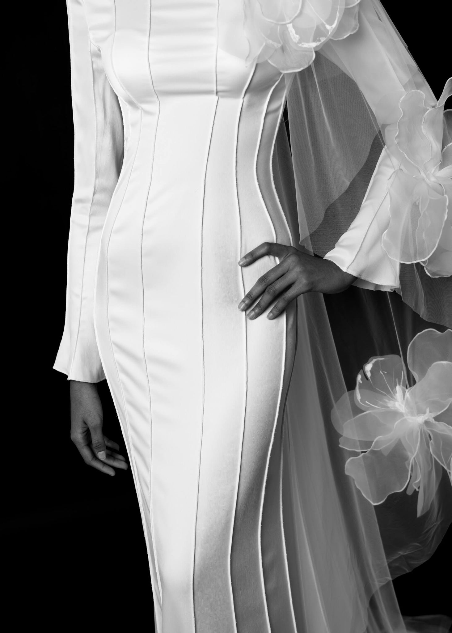 Voile de Mariée à Grandes Fleurs : le Voile Tendance par Excellence.
