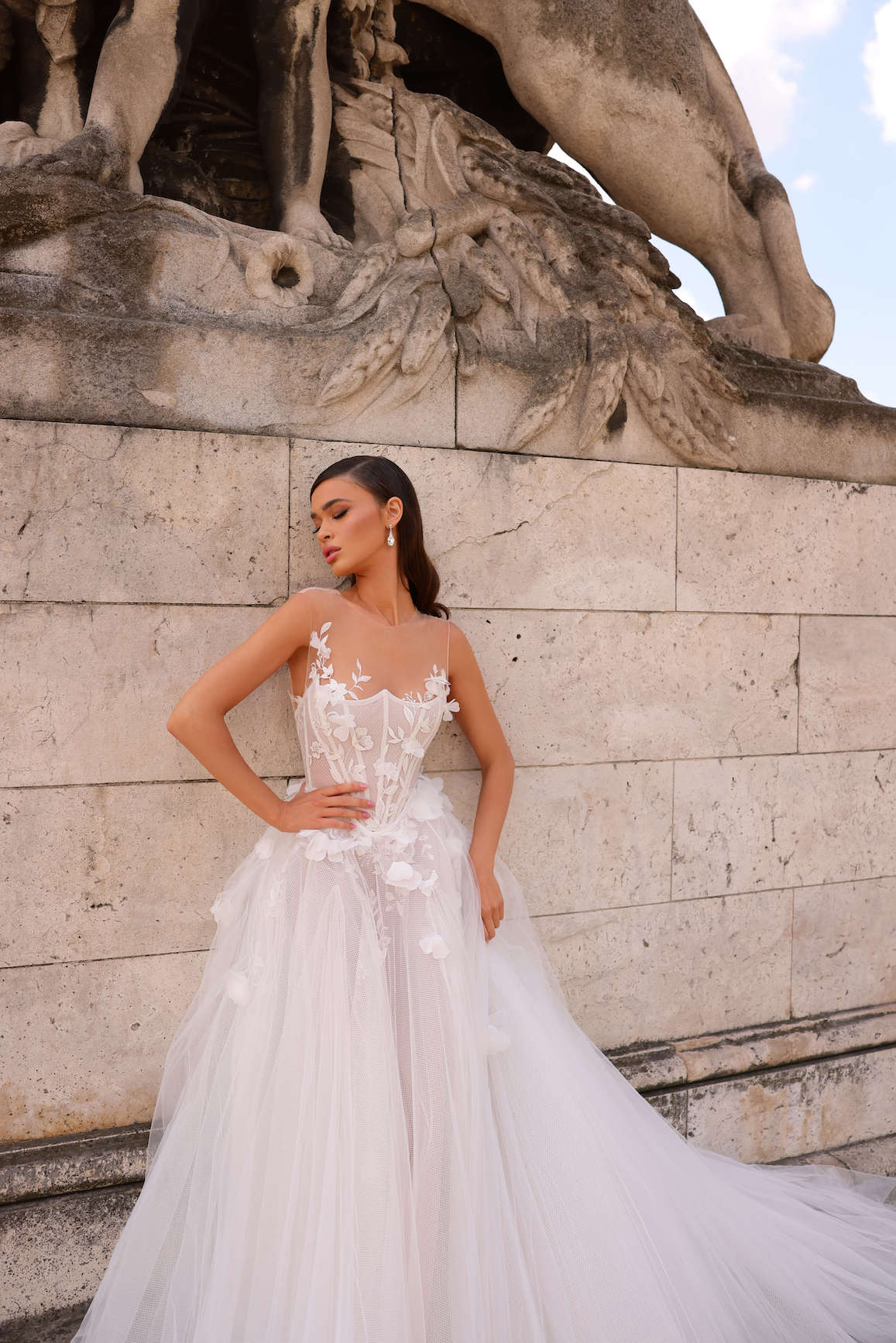 Nephritis : la Robe de Mariée Princesse en Tulle par Excellence.