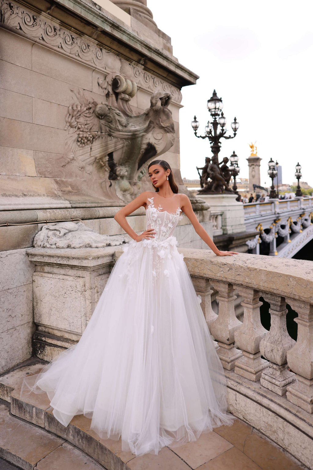 Nephritis : la Robe de Mariée Princesse en Tulle par Excellence.