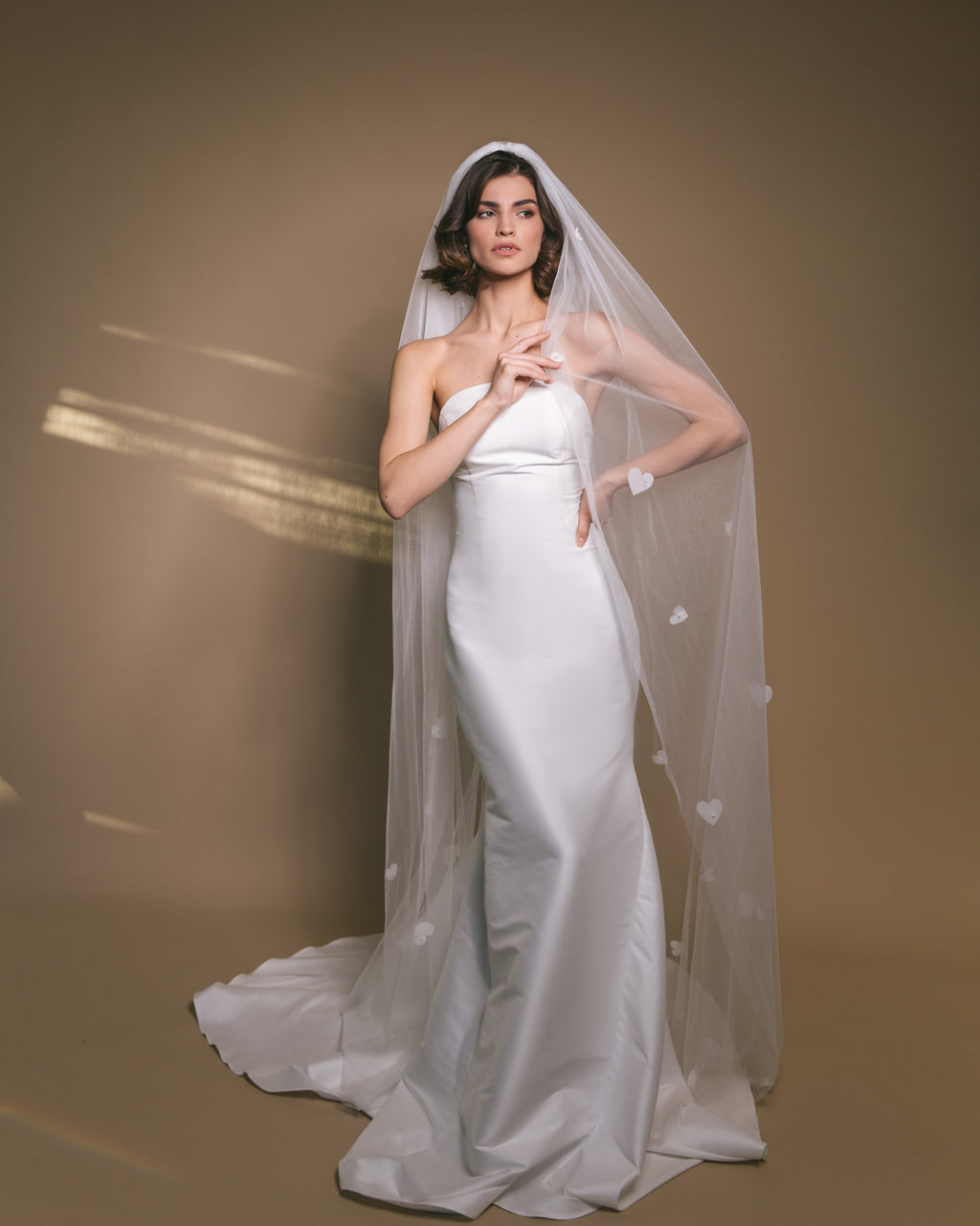 Voile de Mariée avec Cœurs