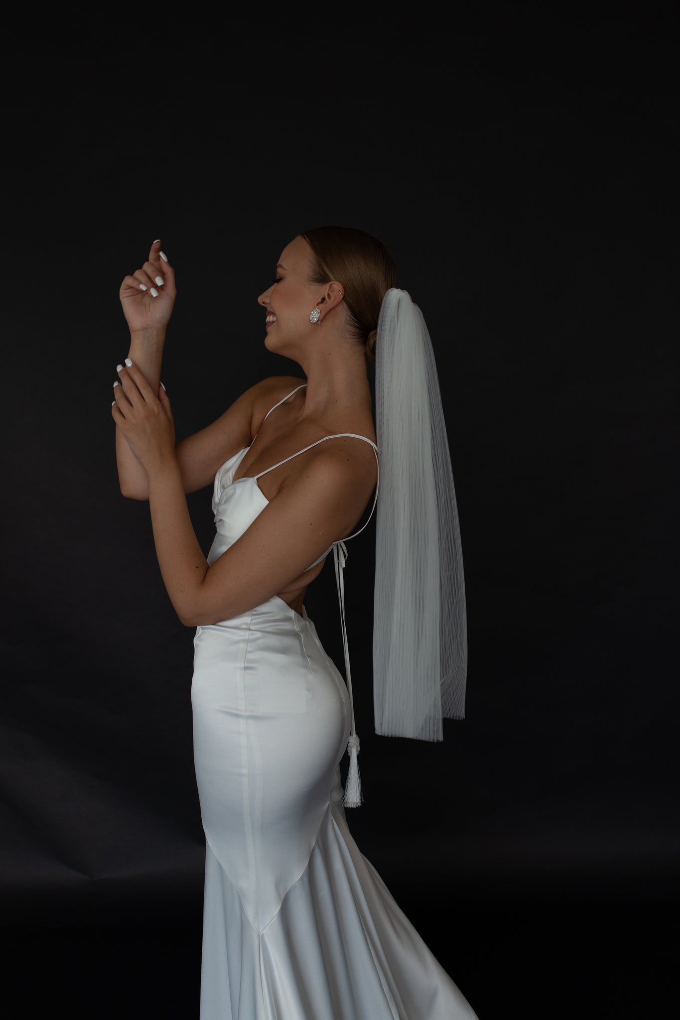 Voile de Mariée Court : le Voile Simple & Minimaliste par Excellence.