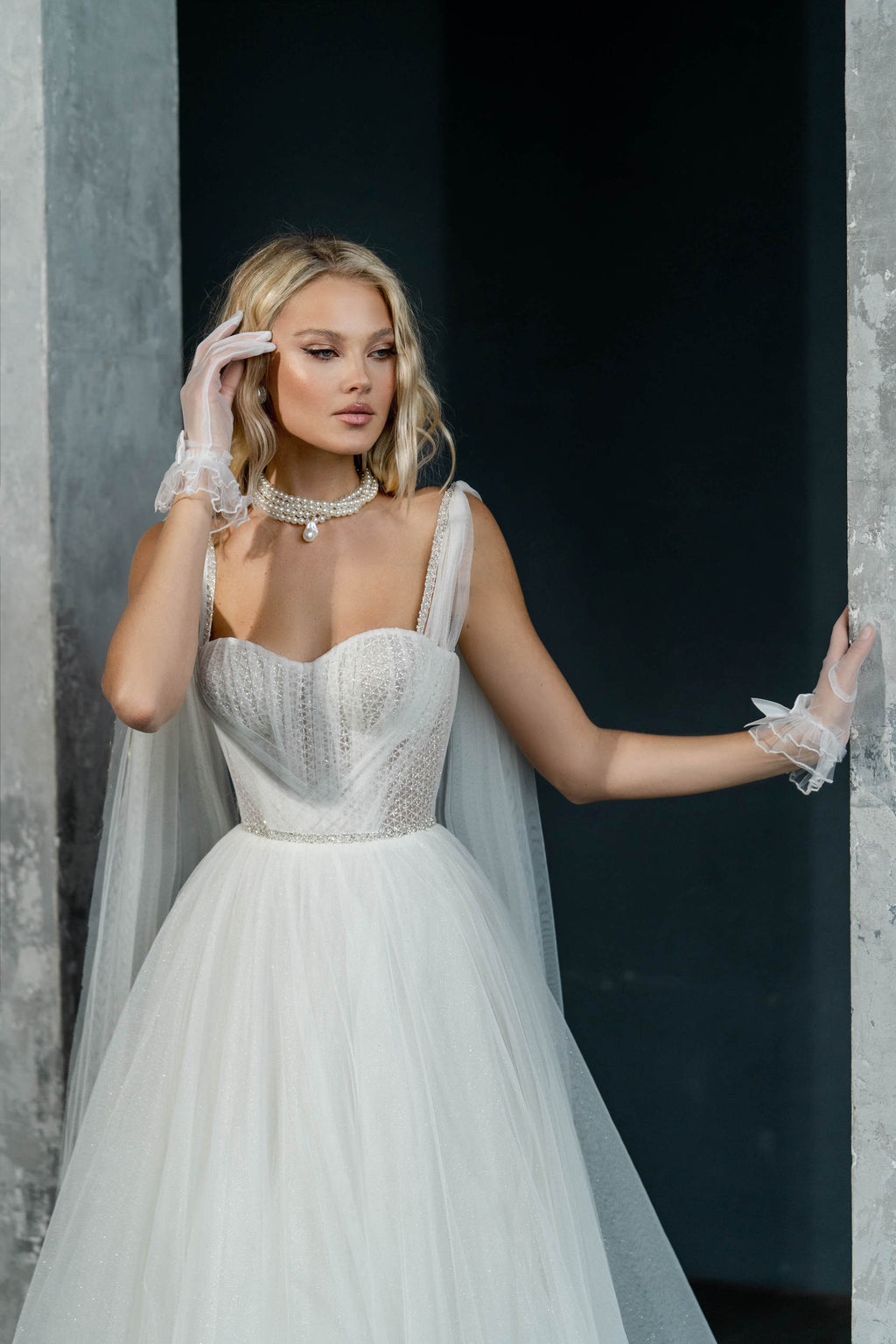 Alberta : la Robe de Mariée Corset et Tulle par Excellence.