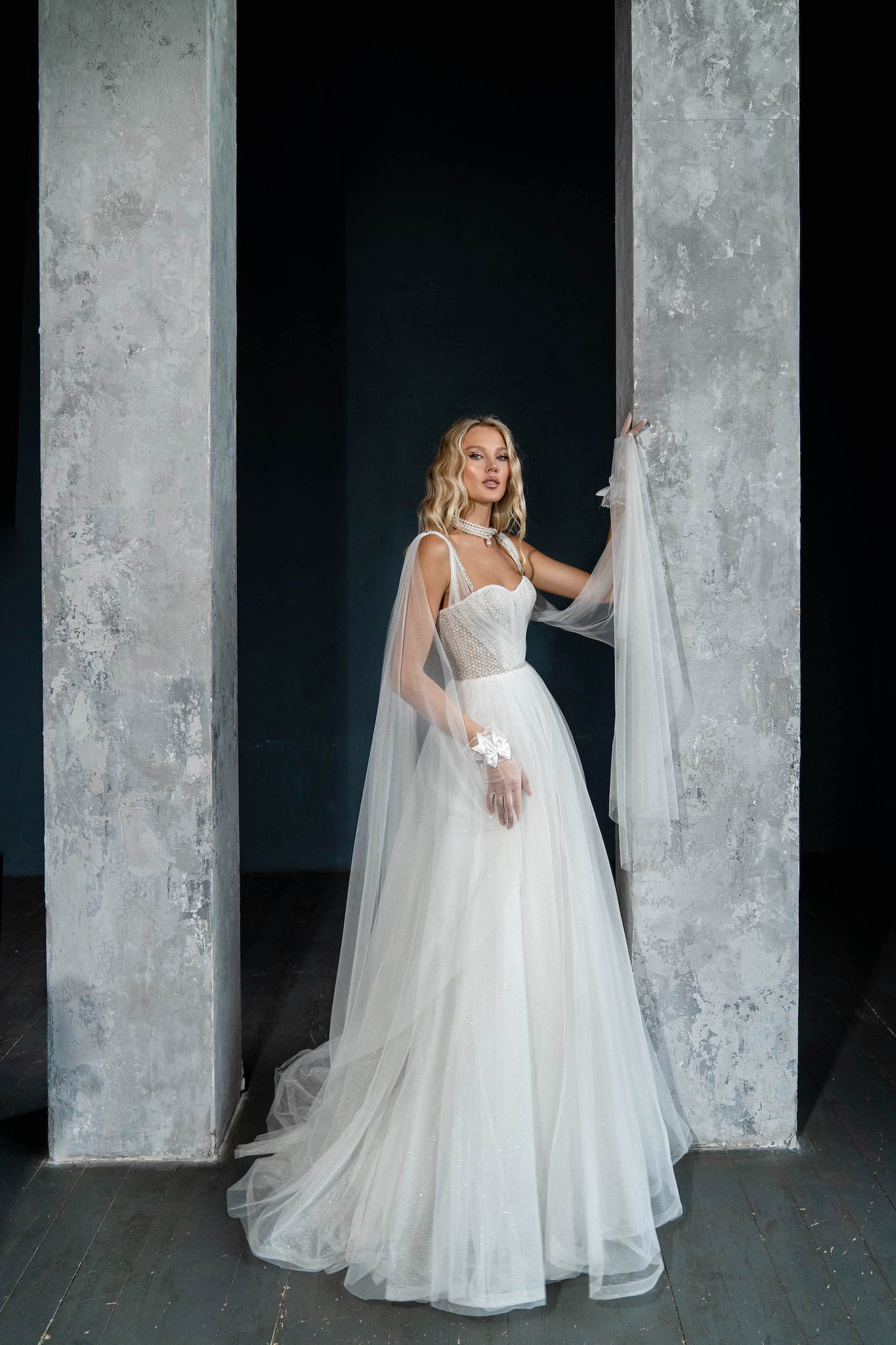 Alberta : la Robe de Mariée Corset et Tulle par Excellence.