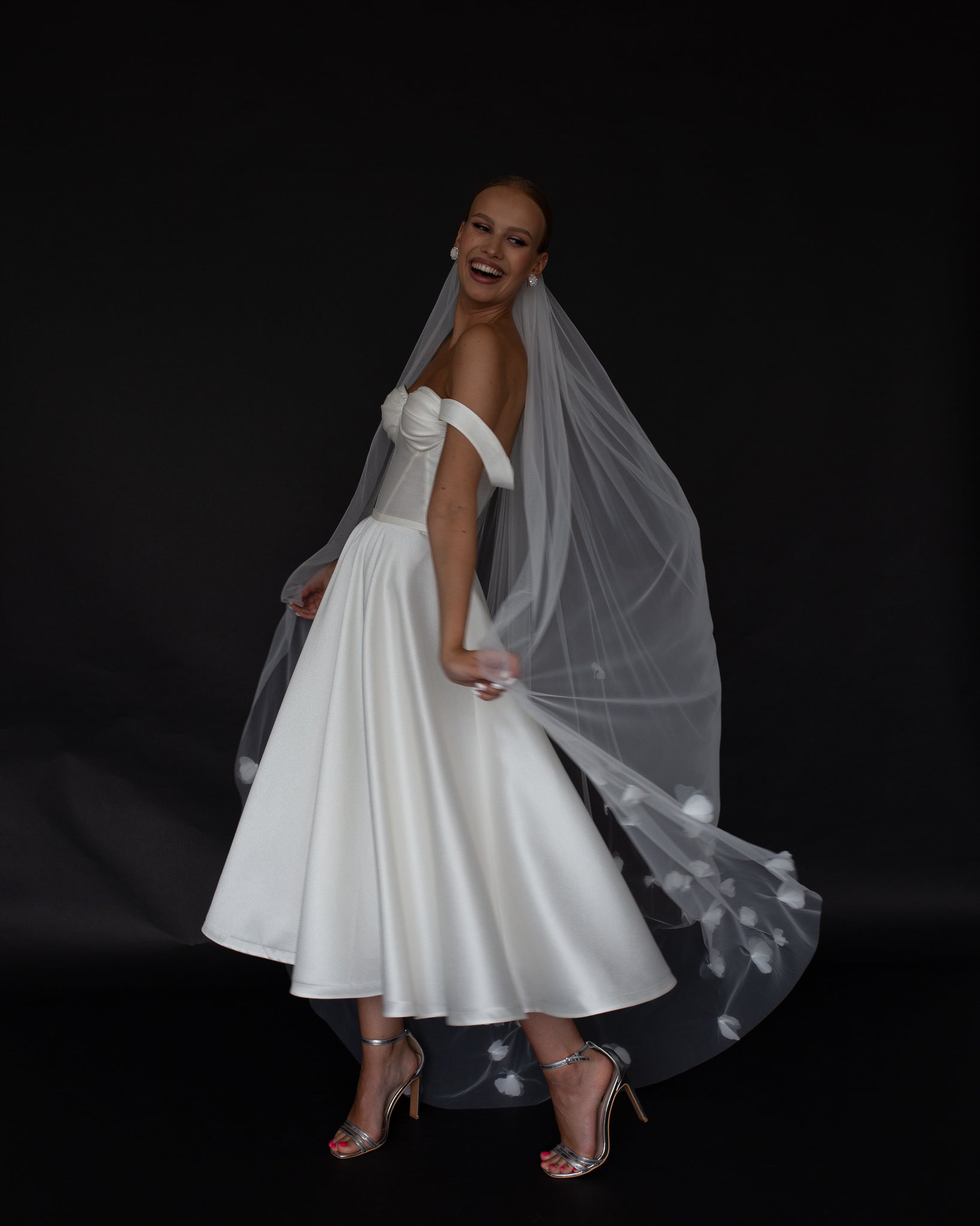 Voile de Mariée avec Fleurs 3D : le Voile Tendance par Excellence.