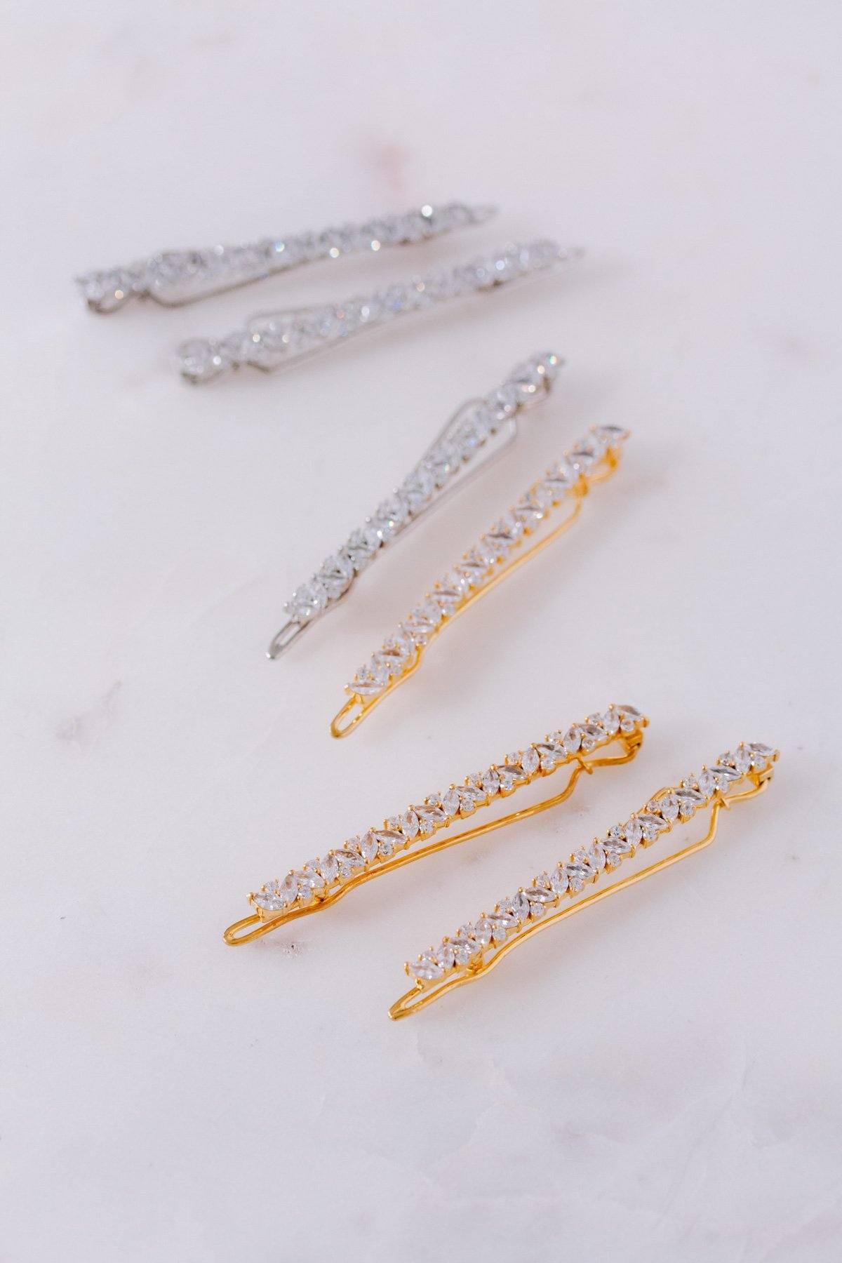 Barrette "Maid of Honour" : la Barrette de Mariage avec Cristaux de Zircone par Excellence.