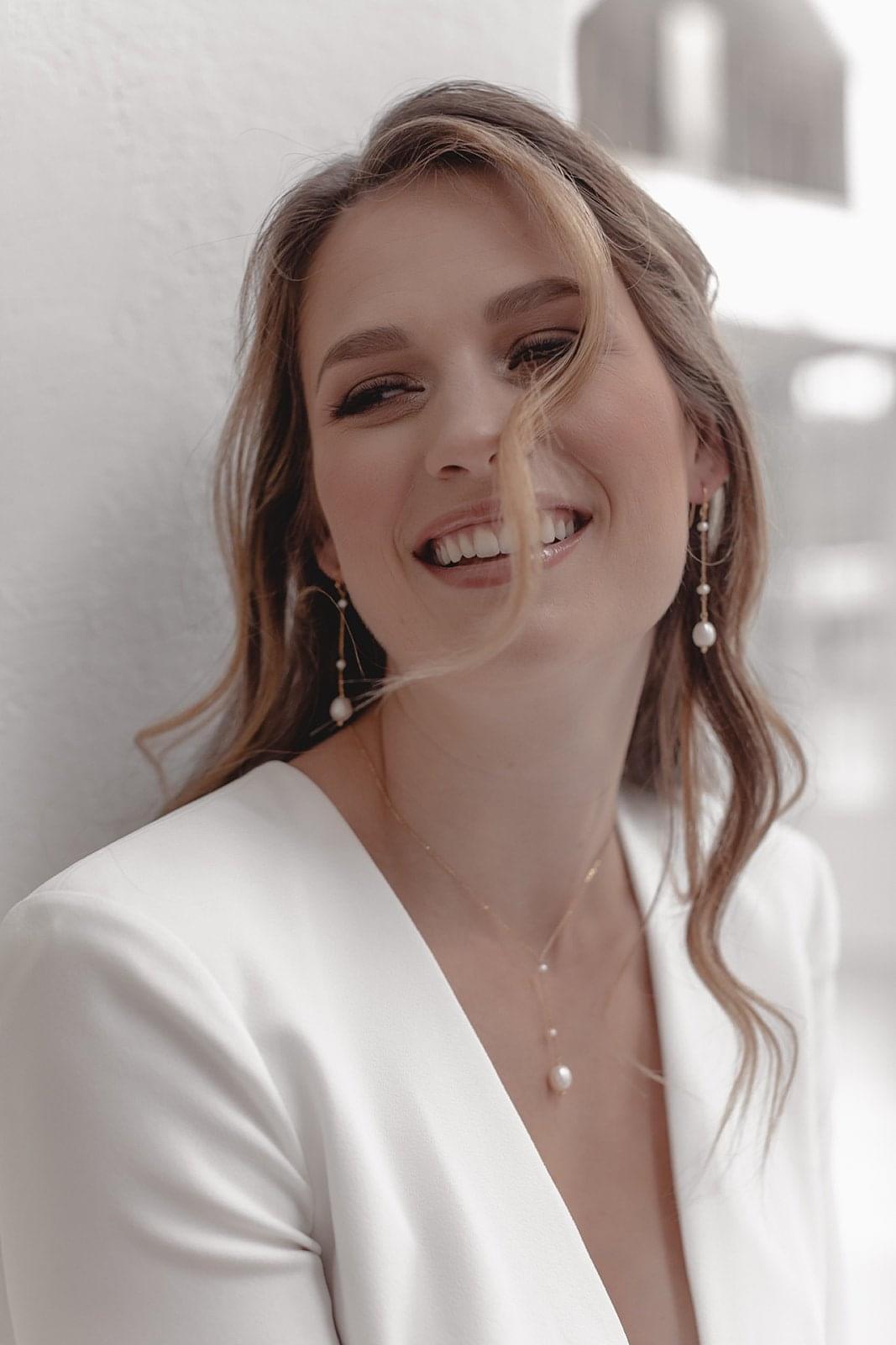 Boucles d'Oreilles "Celestial" : les Boucles de Mariage à Perles par Excellence.