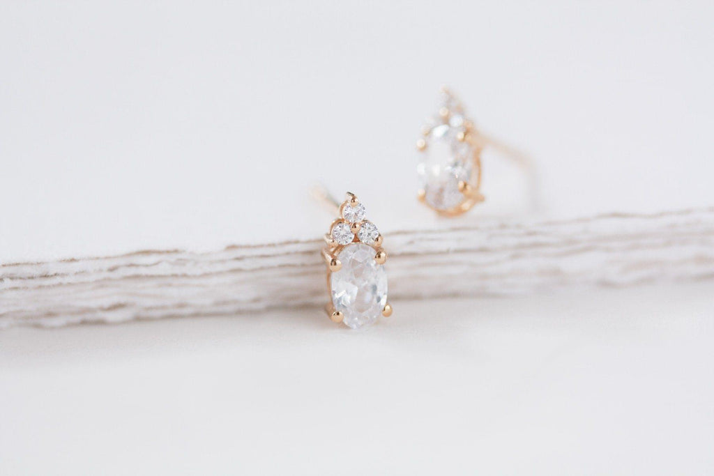 Boucles d'Oreilles "Dazzling Beauty" : les Boucles de Mariage en Cristal par Excellence.