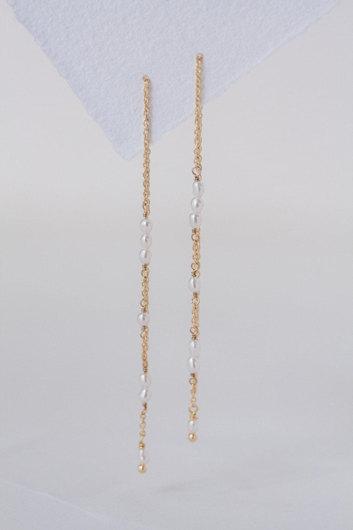 Boucles d'Oreilles "Long Lasting Love" : les Boucles de Mariage Pendantes par Excellence.