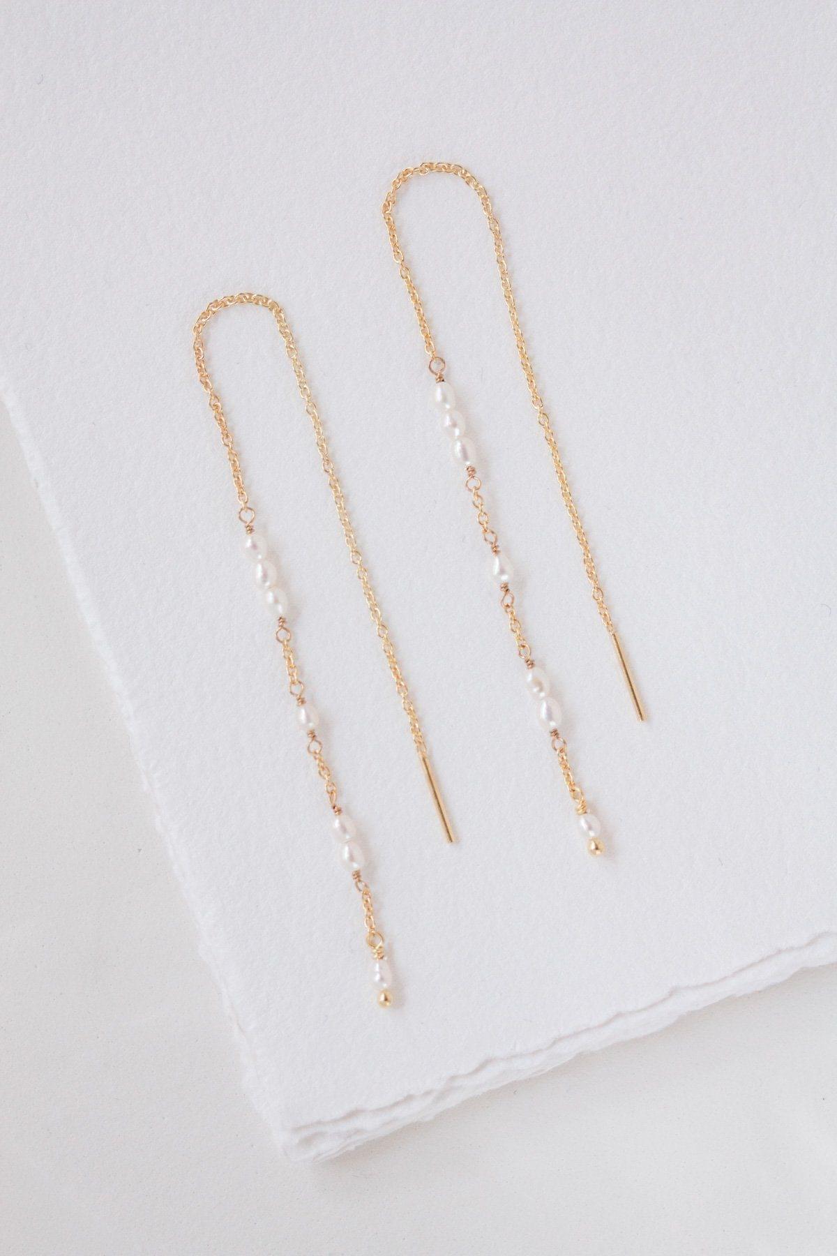 Boucles d'Oreilles "Long Lasting Love" : les Boucles de Mariage Pendantes par Excellence.
