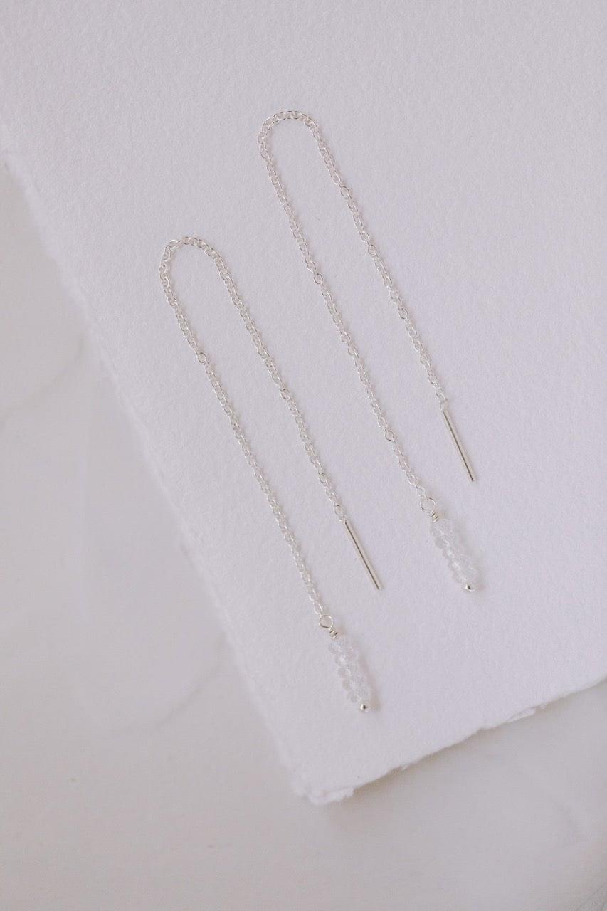 Boucles d'Oreilles "Melodie" : les Boucles de Mariage avec Cristaux par Excellence.
