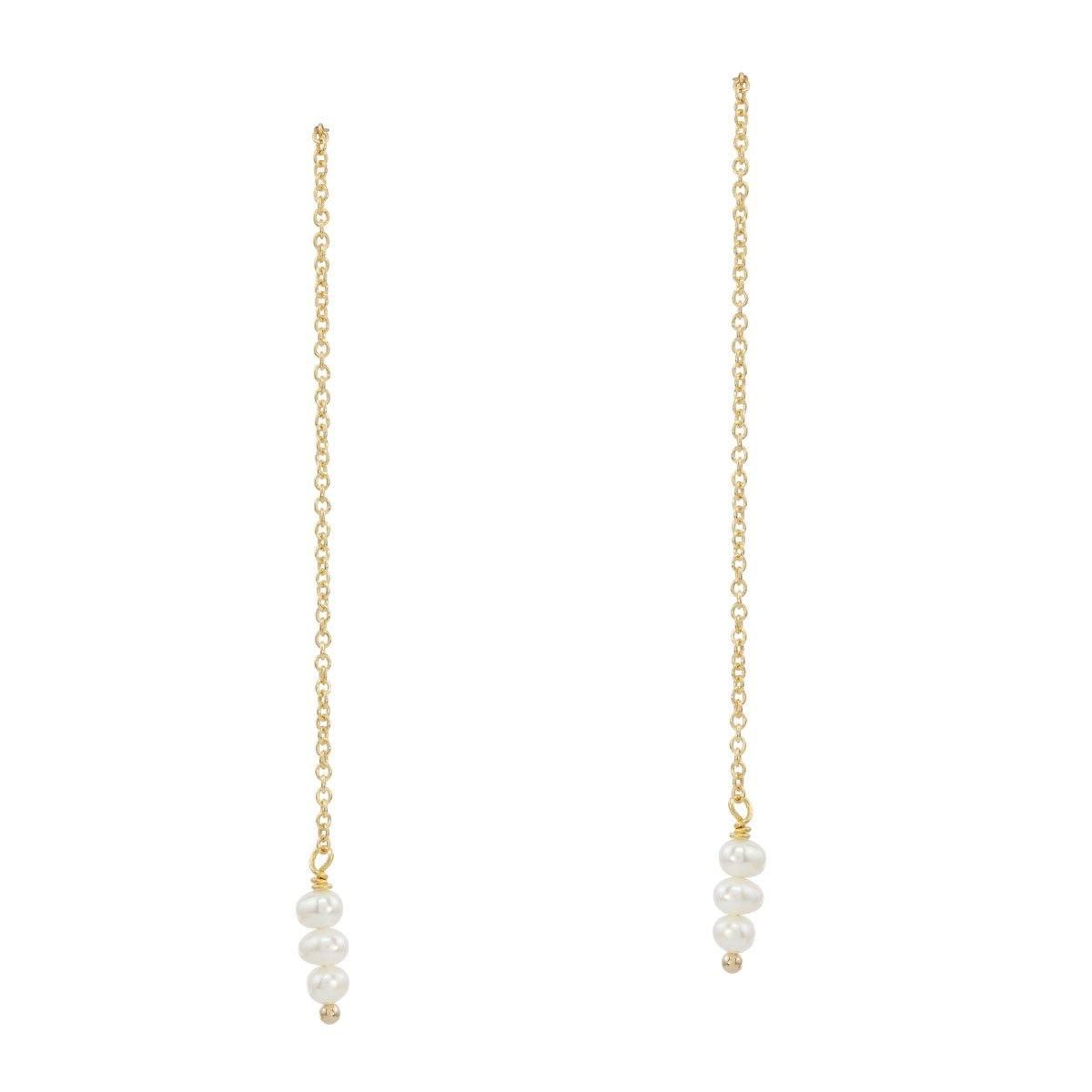 Boucles d'Oreilles "Perfect Match" : les Boucles de Mariage avec Perles par Excellence.