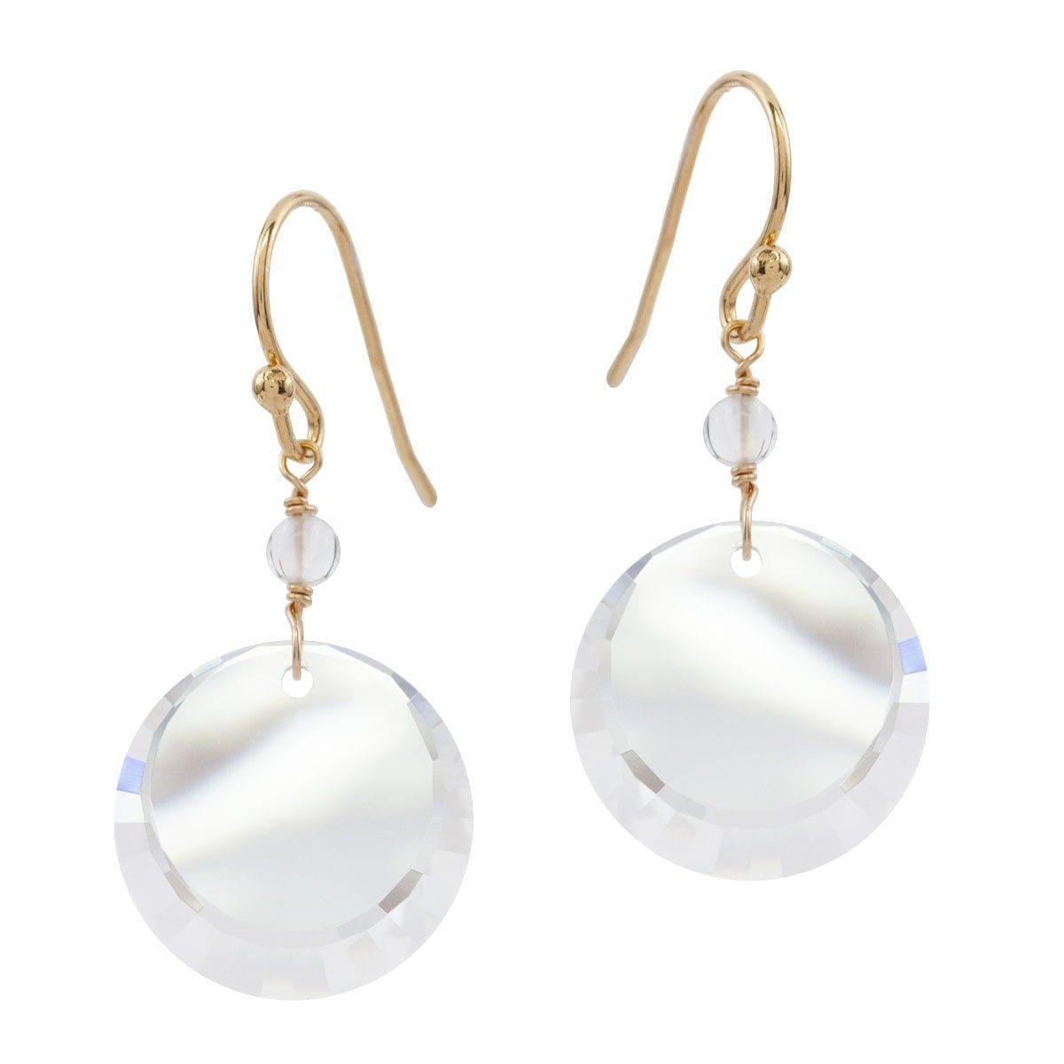 Boucles d'Oreilles "Reflection" : les Boucles de Mariage en Cristal par Excellence.