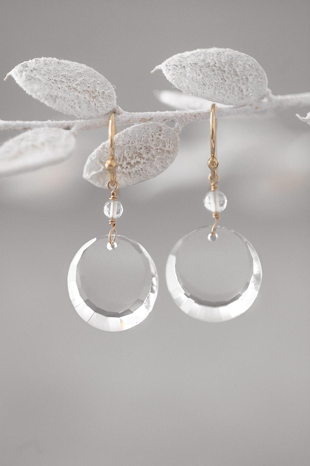 Boucles d'Oreilles "Reflection" : les Boucles de Mariage en Cristal par Excellence.