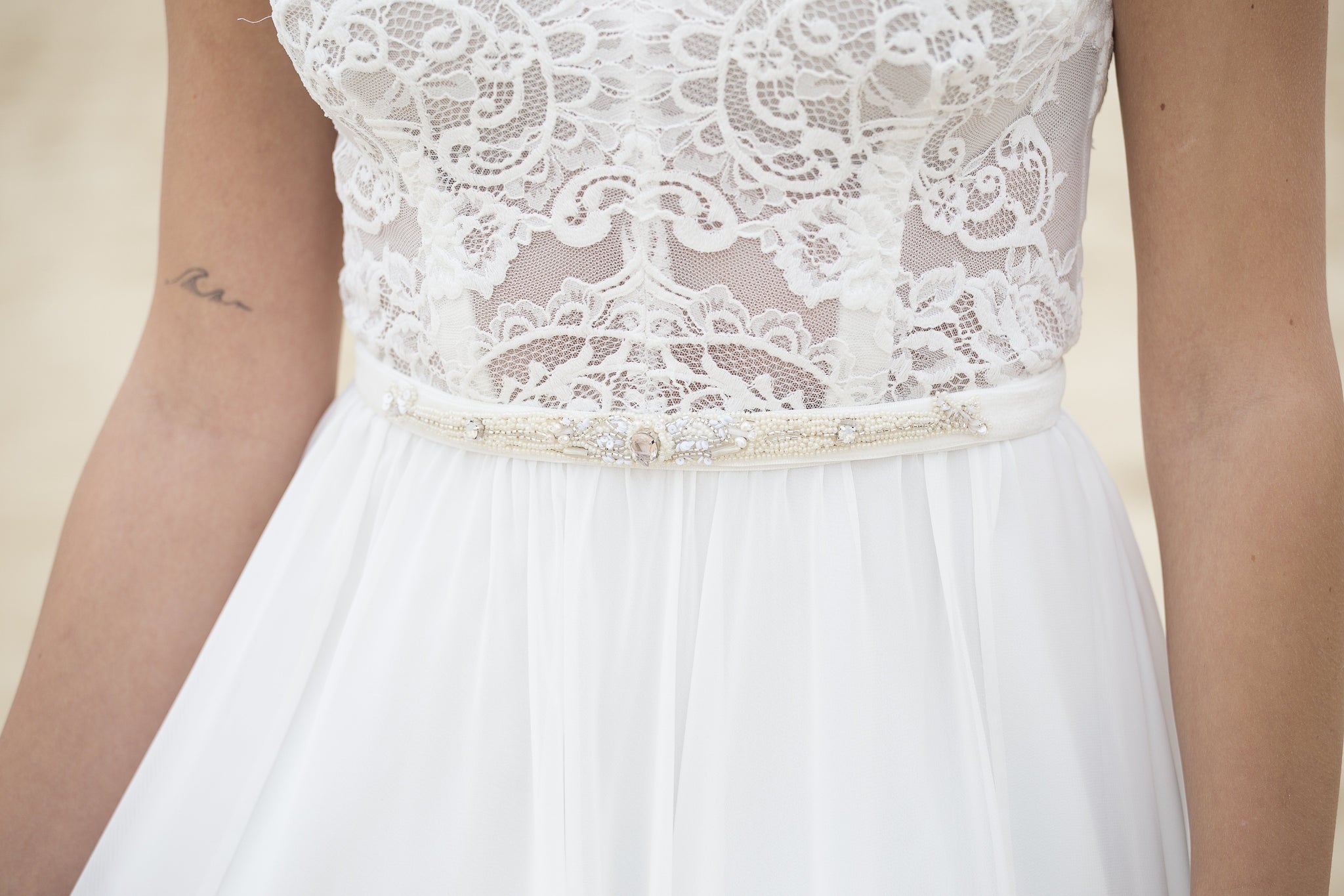 Ceinture perles et cristaux Swarosvski ceinture Les filles fidèles