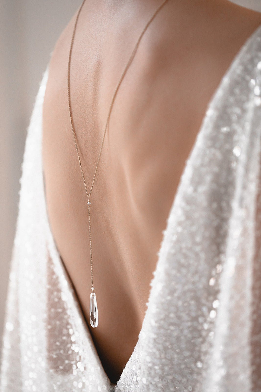 Collier de Dos "Aphrodite" Boucles d'oreilles Juvelan