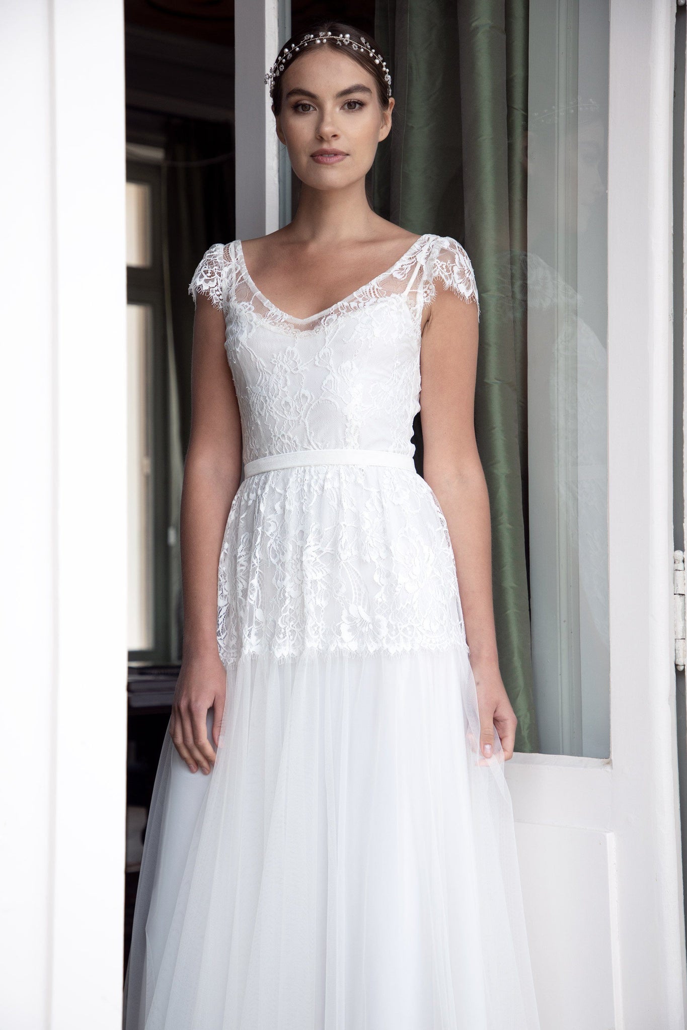 Héléna avec manches Robe de mariée Les filles fidèles