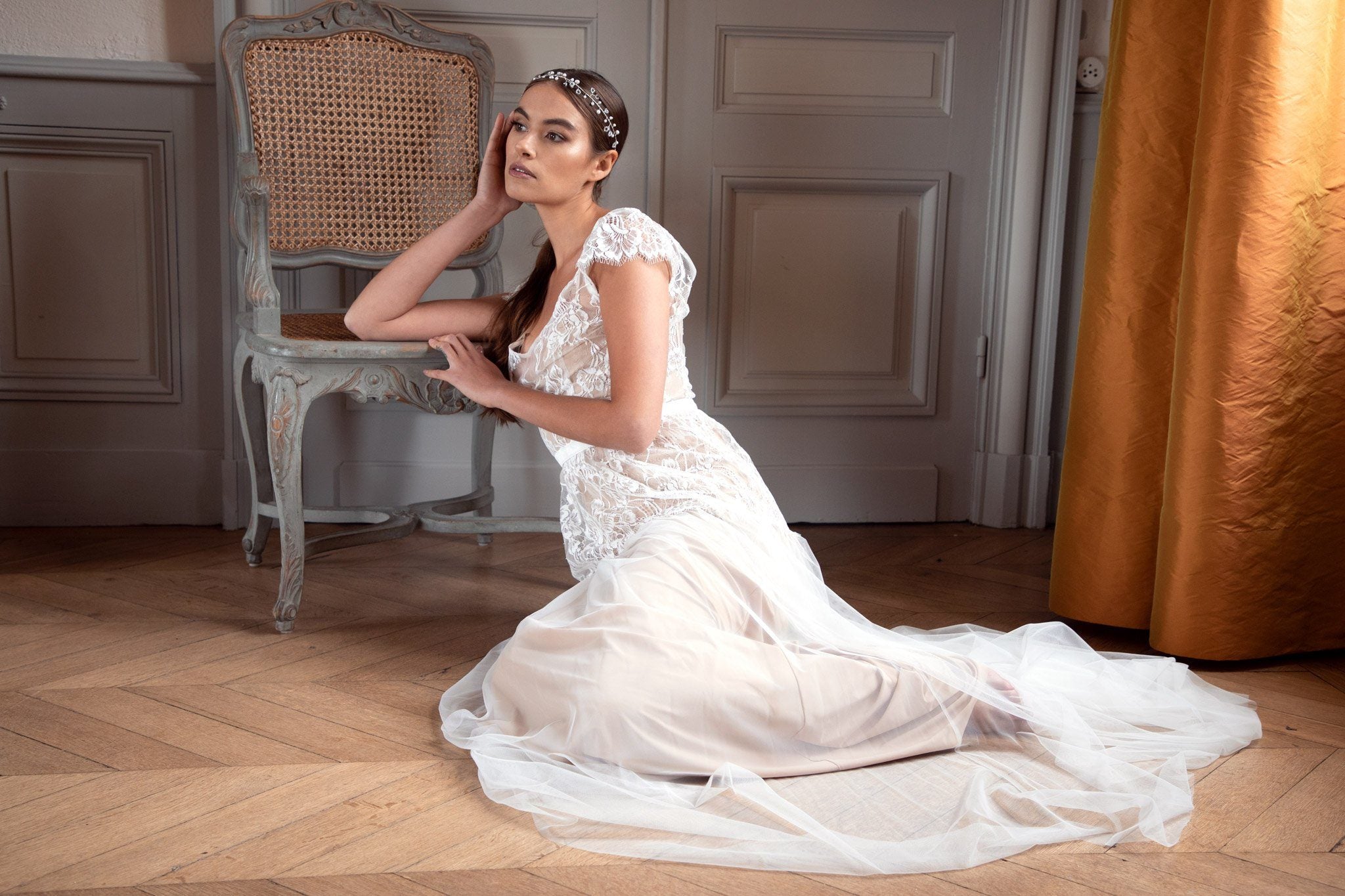 Héléna avec manches Robe de mariée Les filles fidèles