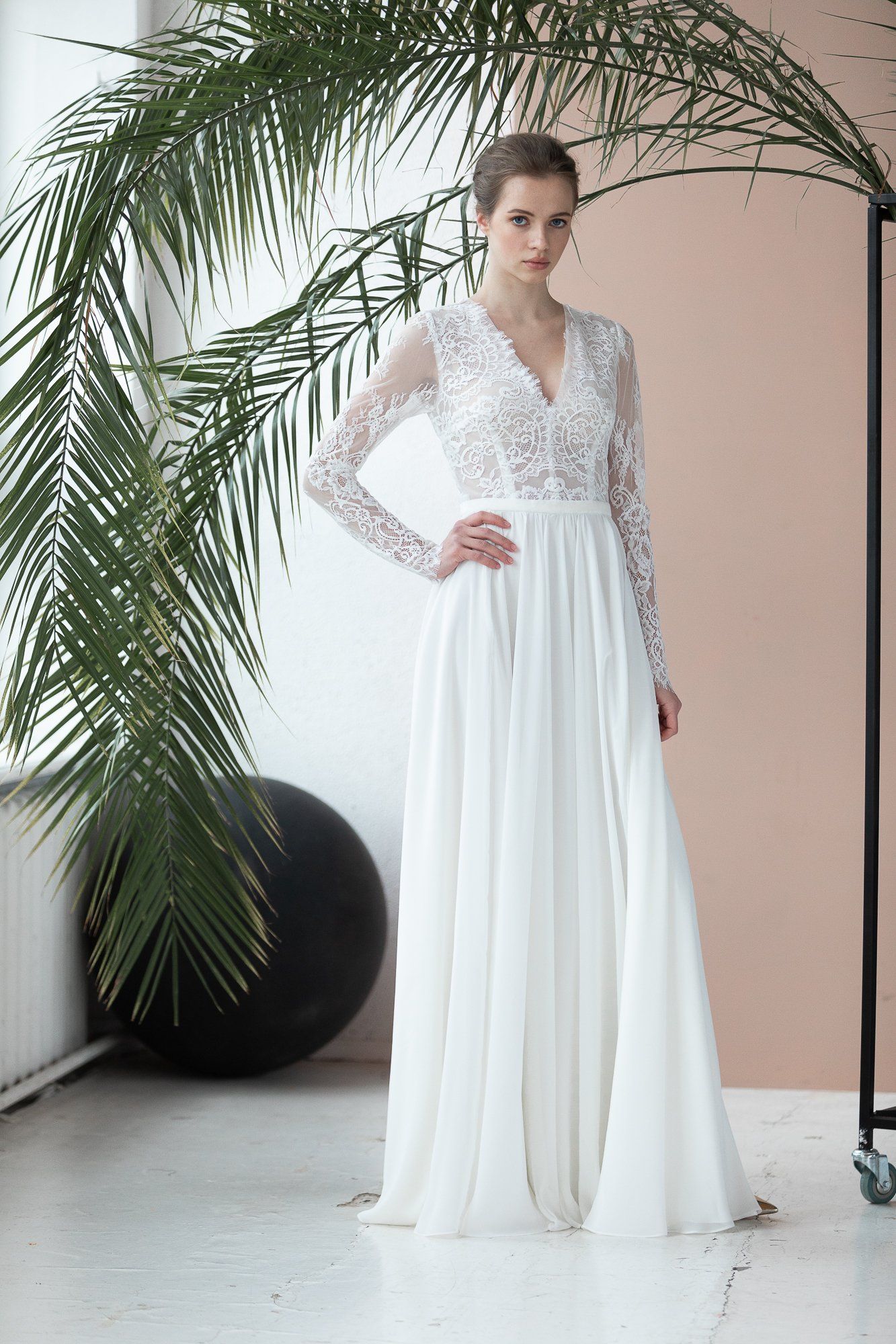 Titania à manches longues Robe de mariée Les filles fidèles