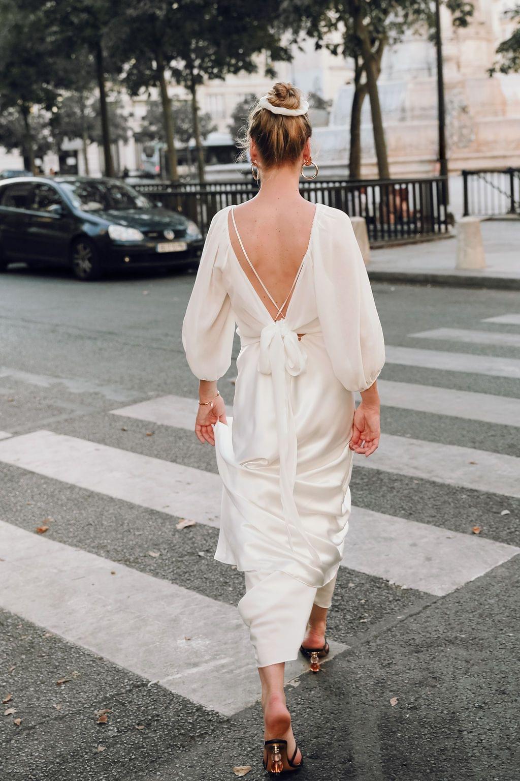 Blouse Bonnie : la Blouse de Mariage en Crêpe par Excellence.