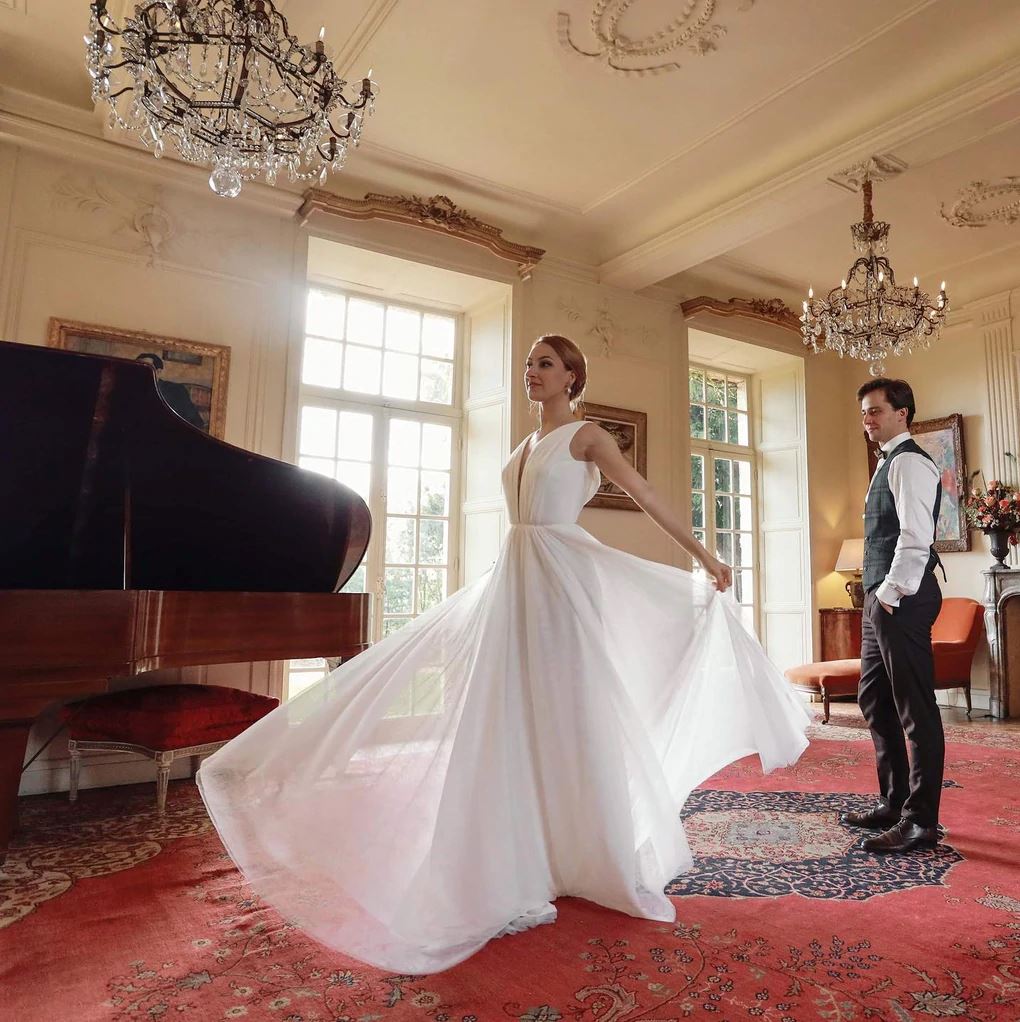 Robe Courte Invitée Mariage - Sans Manches, Col Licol - Coupe Droite En Polyester - Pour été, Fête, Cocktail - Taille Ajustable
