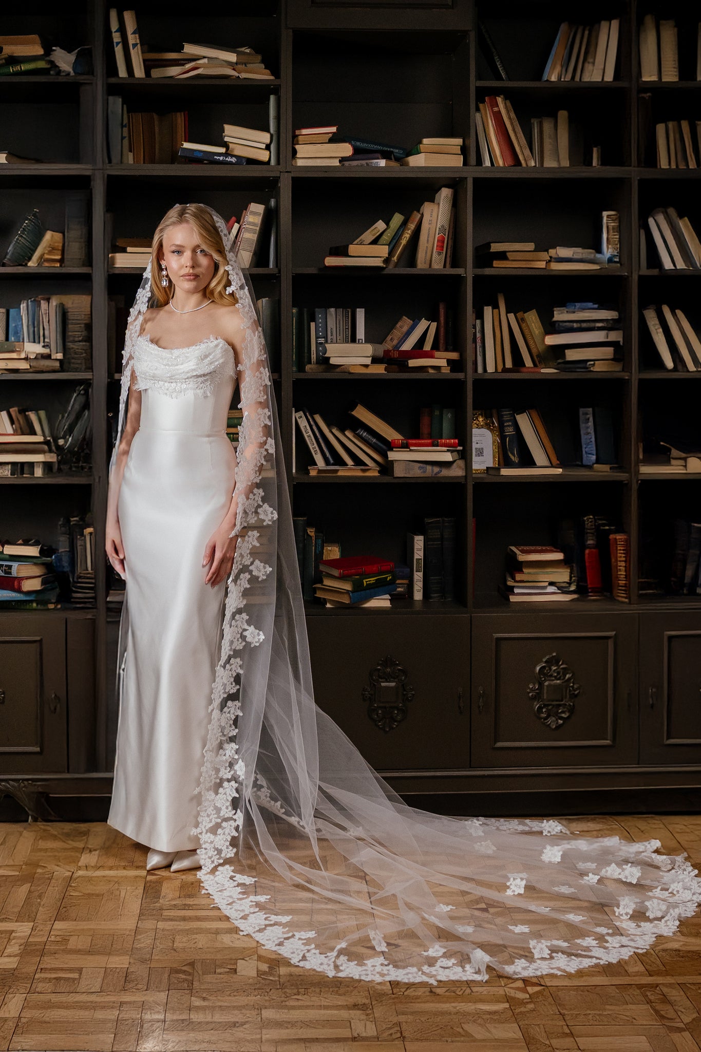 Voile en Dentelle et Broderie