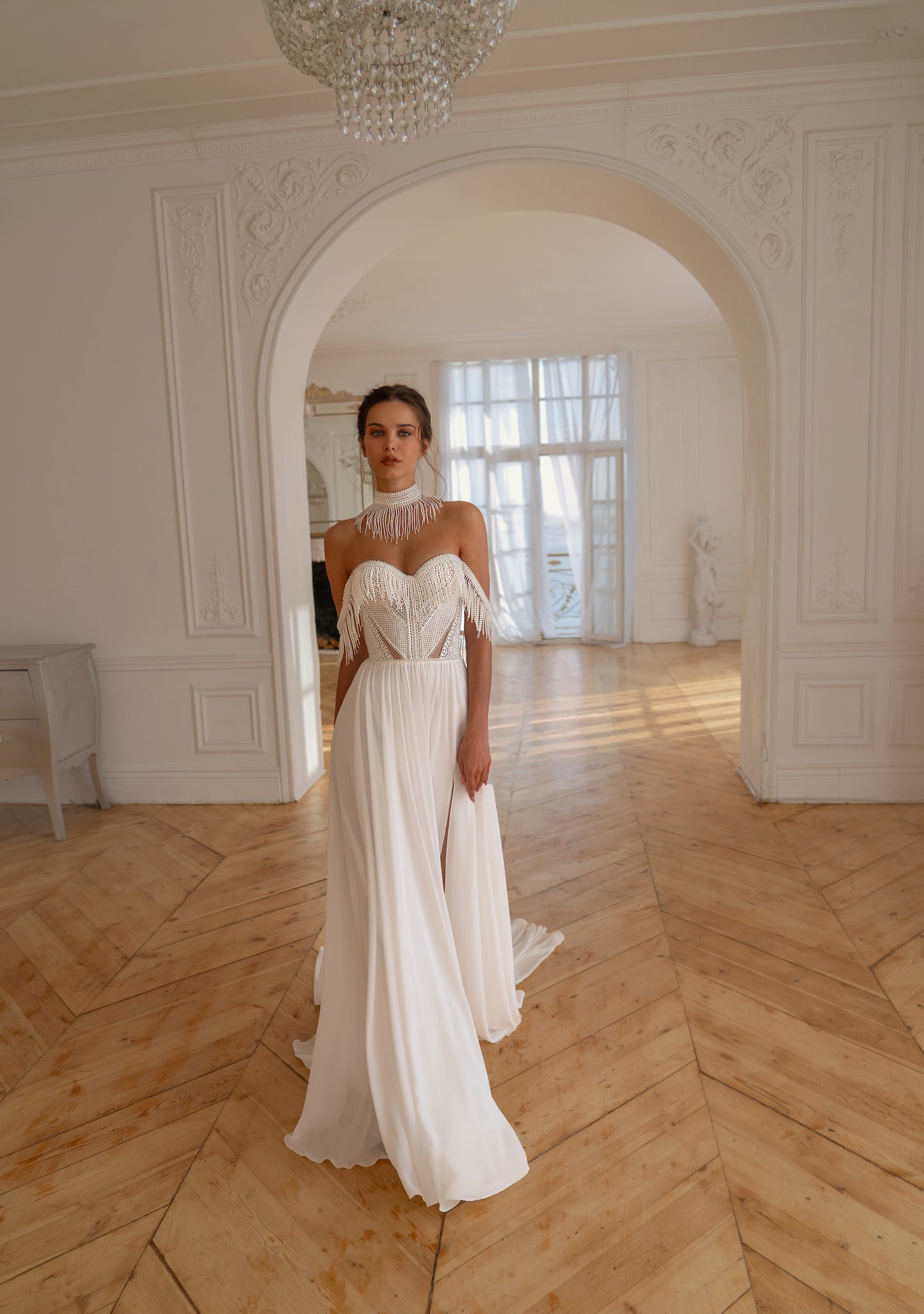 Forti : la Robe de Mariée Bohème avec Corset et Jupe Fluide par Excellence.