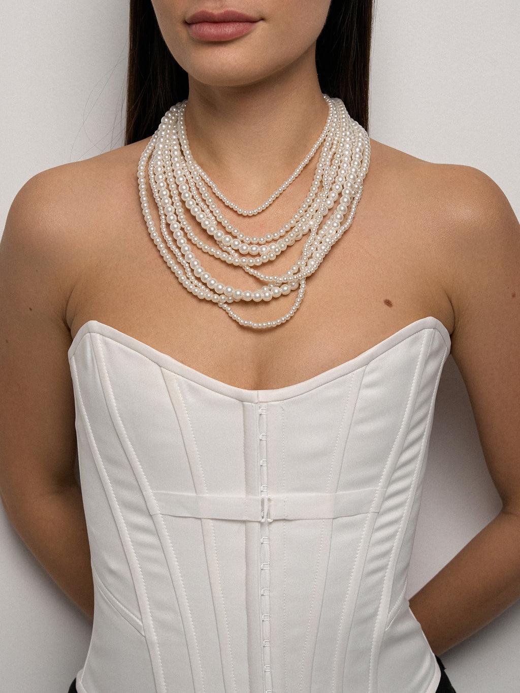 Collier Long avec Perles Artificielles