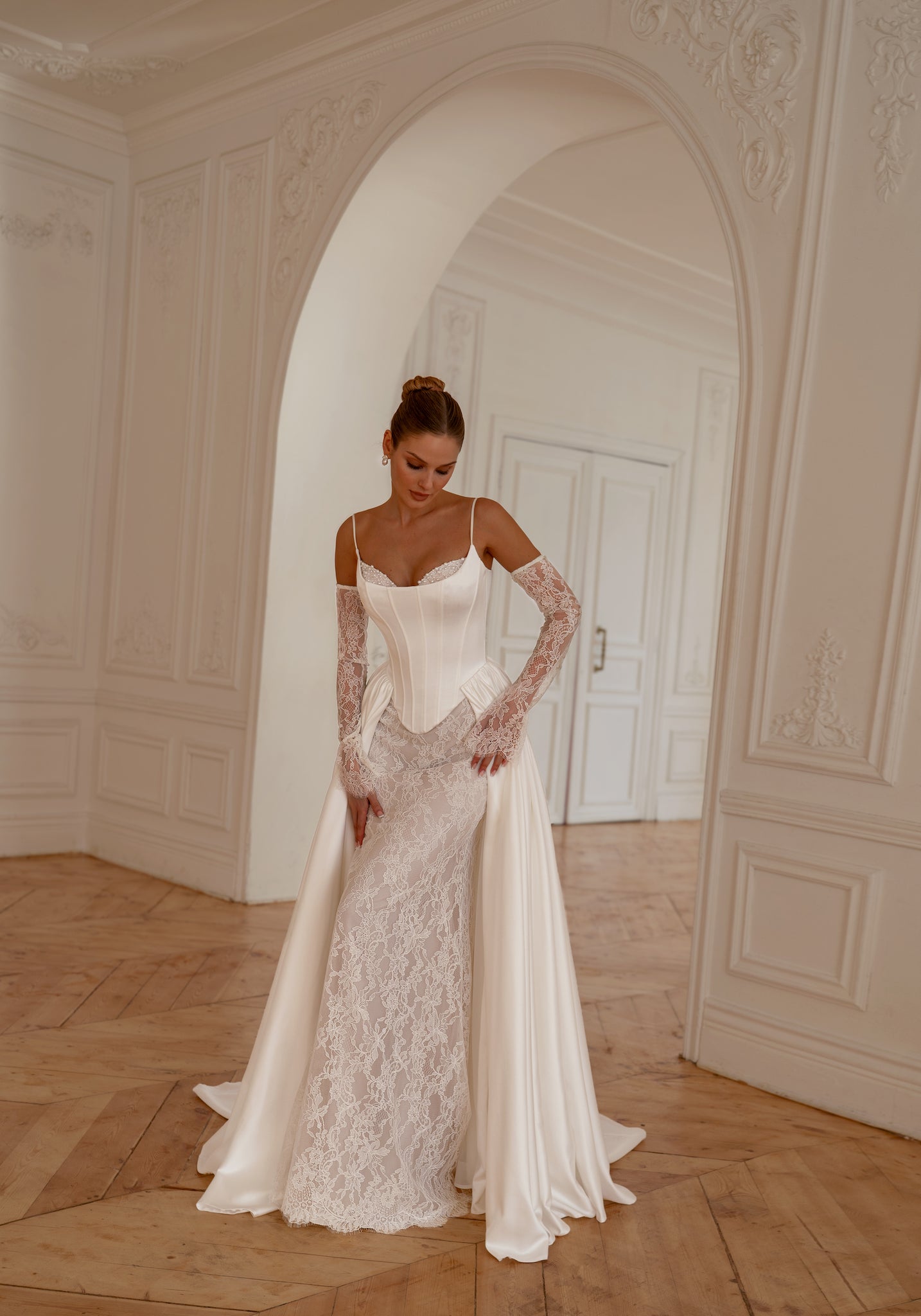 Kamilota : la Robe de Mariée Sirène Dentelle à Corset par Excellence.